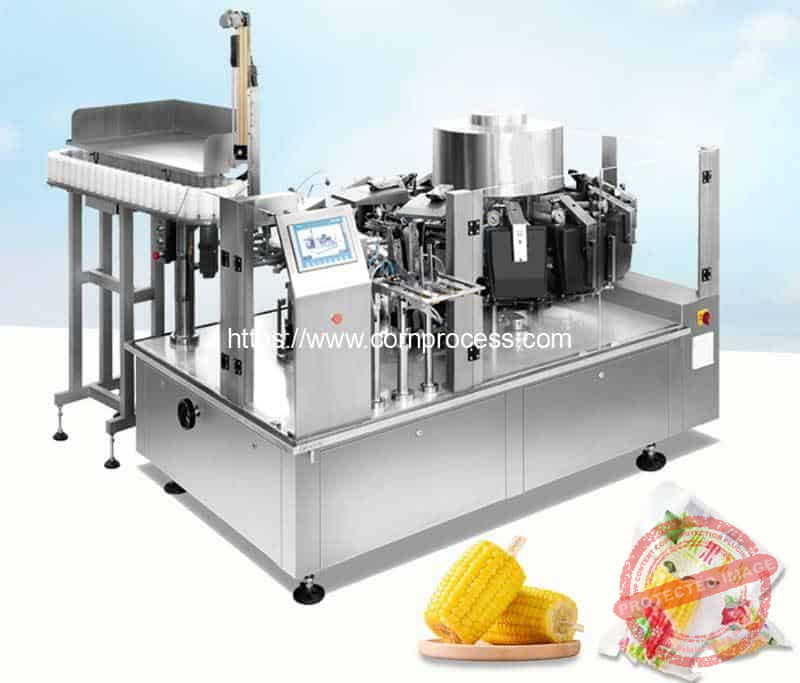Automatic-Bag-Feeding-Corn-Vacuum-Packing-Machine